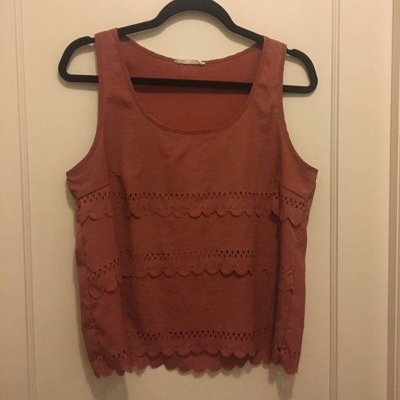 Lush Blouse- Rust colored M/L size - Picture 1 of 3